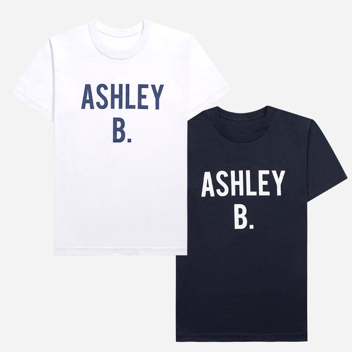 에슐리 나염티 커플 라운드반팔티 남녀공용 기본핏 프린팅 티셔츠 홈에어 30수